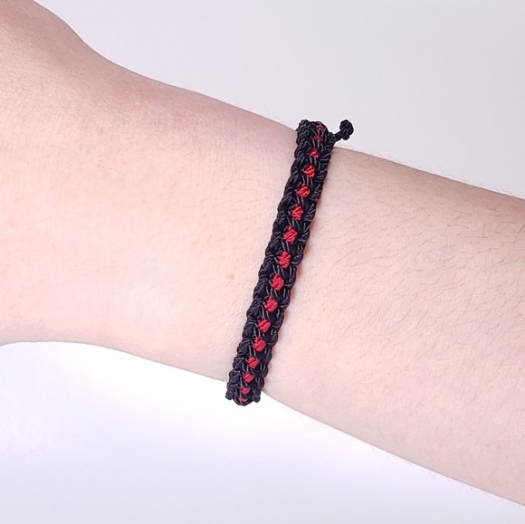 firefighter Thin red line bracelet, for man and woman - Picture 2 of 3